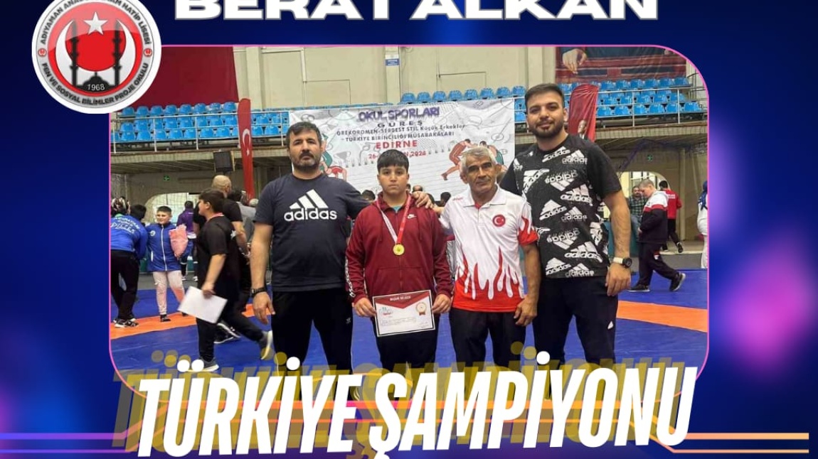 Öğrencimizden Türkiye Şampiyonluğu